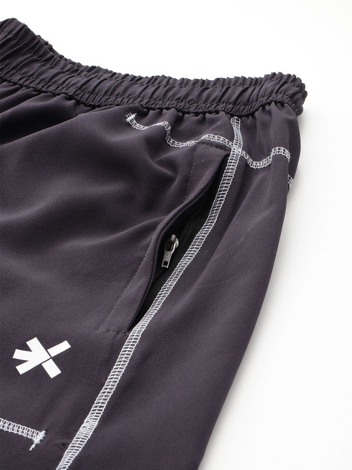 HRX by Hrithik Roshan Men Mid-Rise Training Joggers with Reflective Stripes