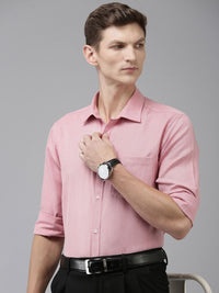 Park Avenue Self Design Textured Slim Fit Opaque Formal Shirt
