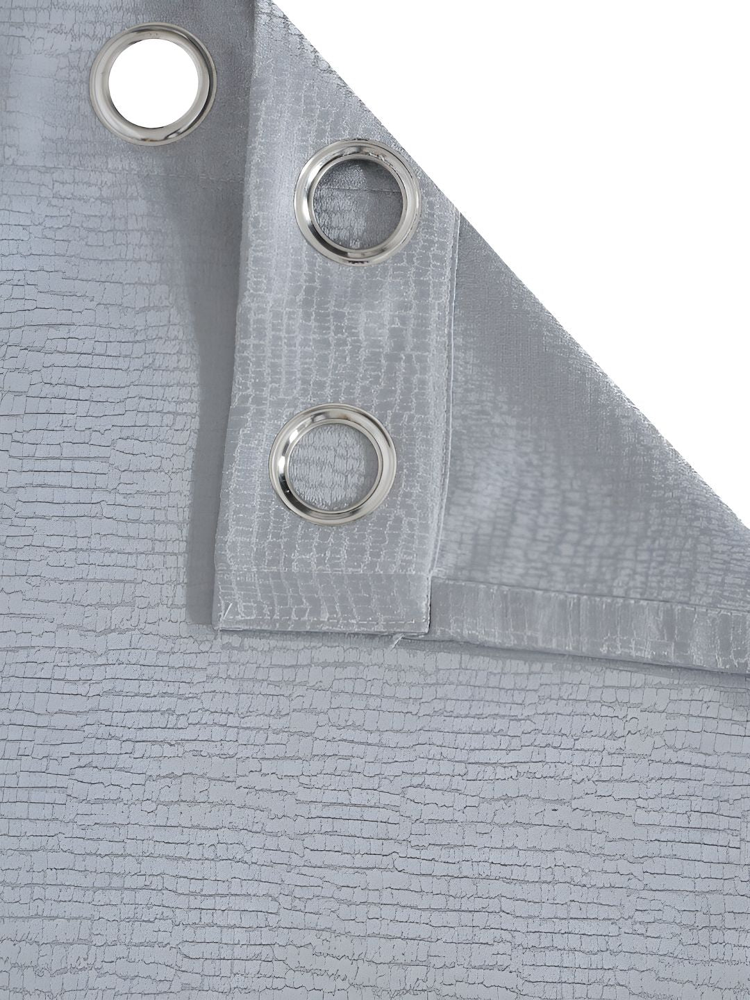 HOSTA HOMES Silver Toned Abstract Black Out Door Curtain