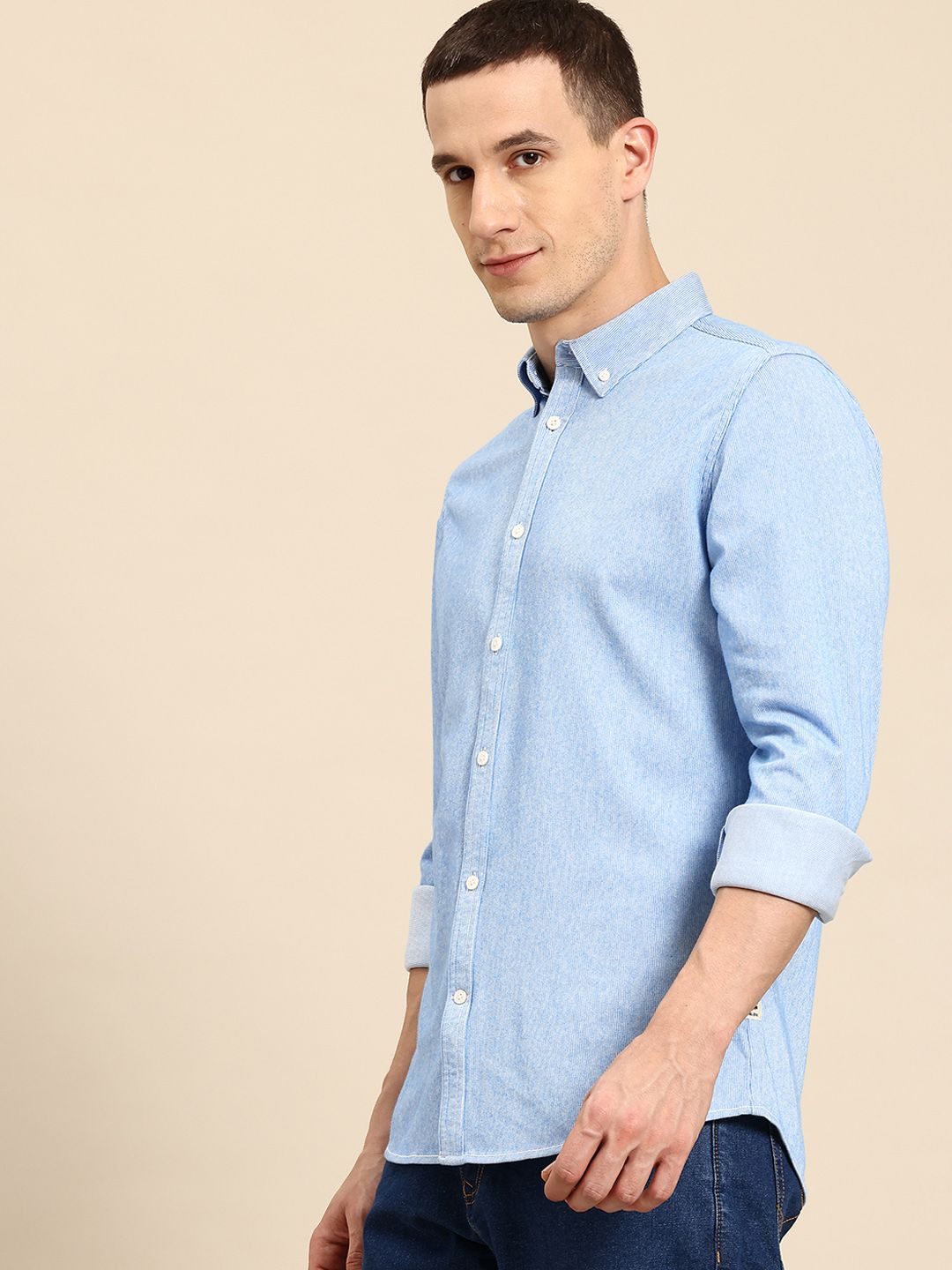 Being Human Slim Fit Opaque Casual Shirt