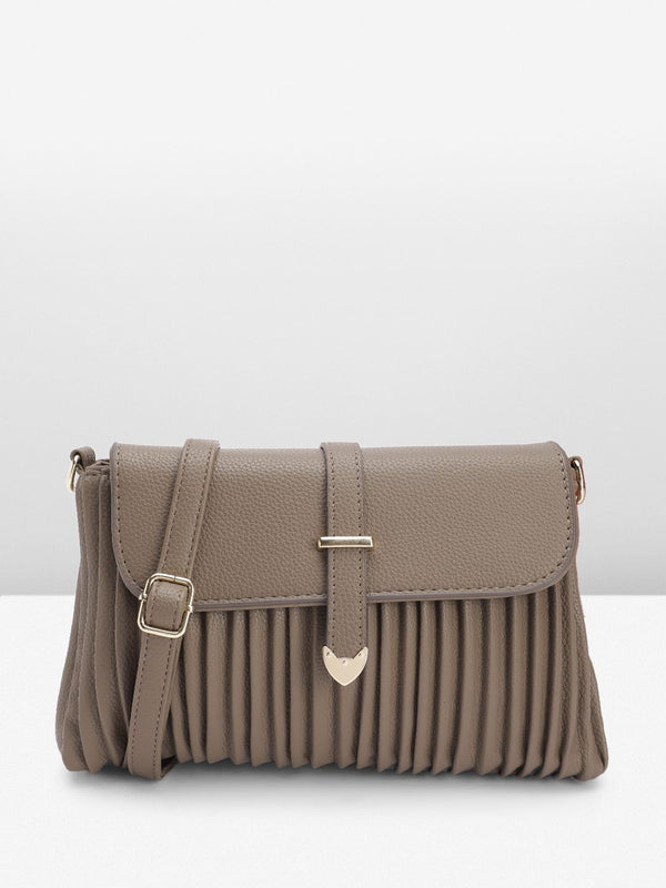 DressBerry Structured Pleated Sling Bag