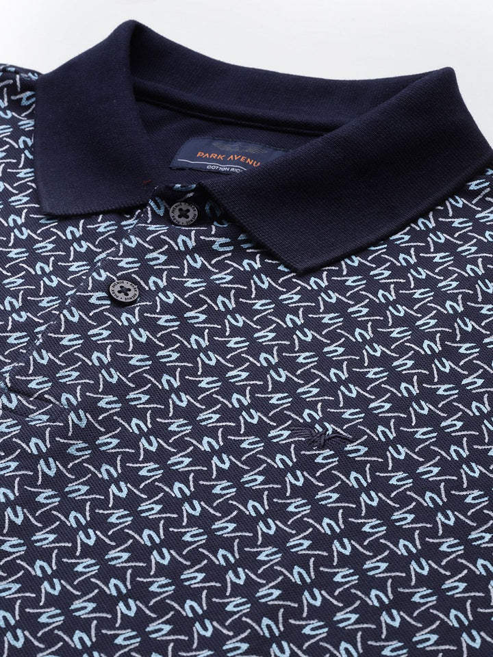 Park Avenue Printed Polo Collar T-shirt