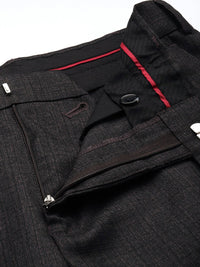 Raymond Men Textured Slim Fit Formal Trousers