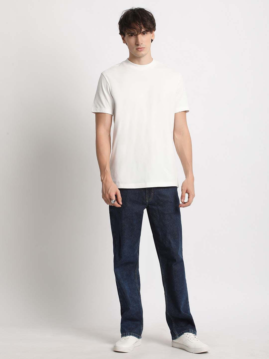 THE BEAR HOUSE Round Neck Pure Cotton Regular Fit T-shirt