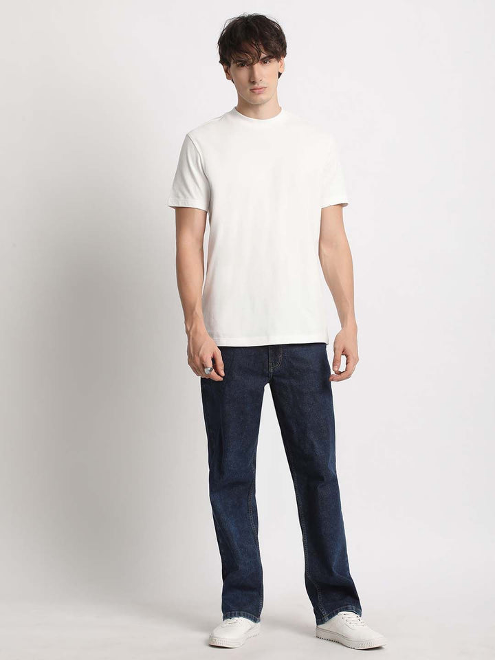 THE BEAR HOUSE Round Neck Pure Cotton Regular Fit T-shirt