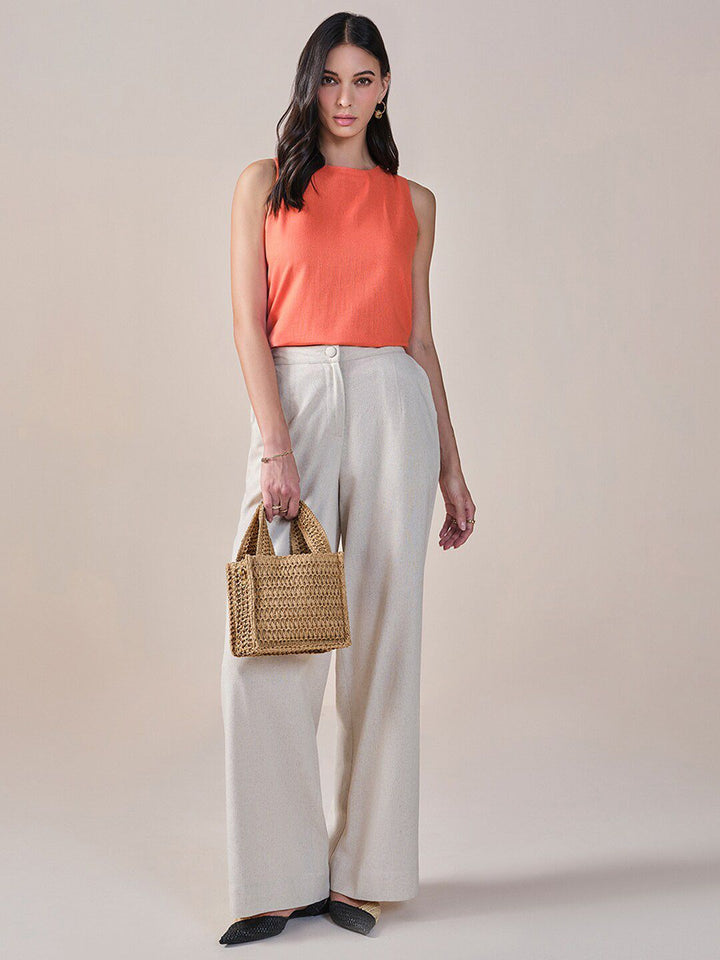 AND Round Neck Sleeveless Top