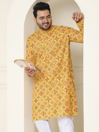 SOJANYA PLUS Men Plus Size Ethnic Motifs Printed Kurta