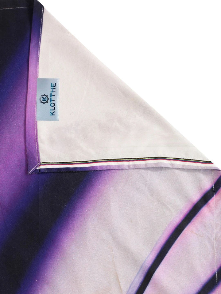 Moda Rapido X KLOTTHE Purple 400 TC King Bedsheet with 2 Pillow Covers
