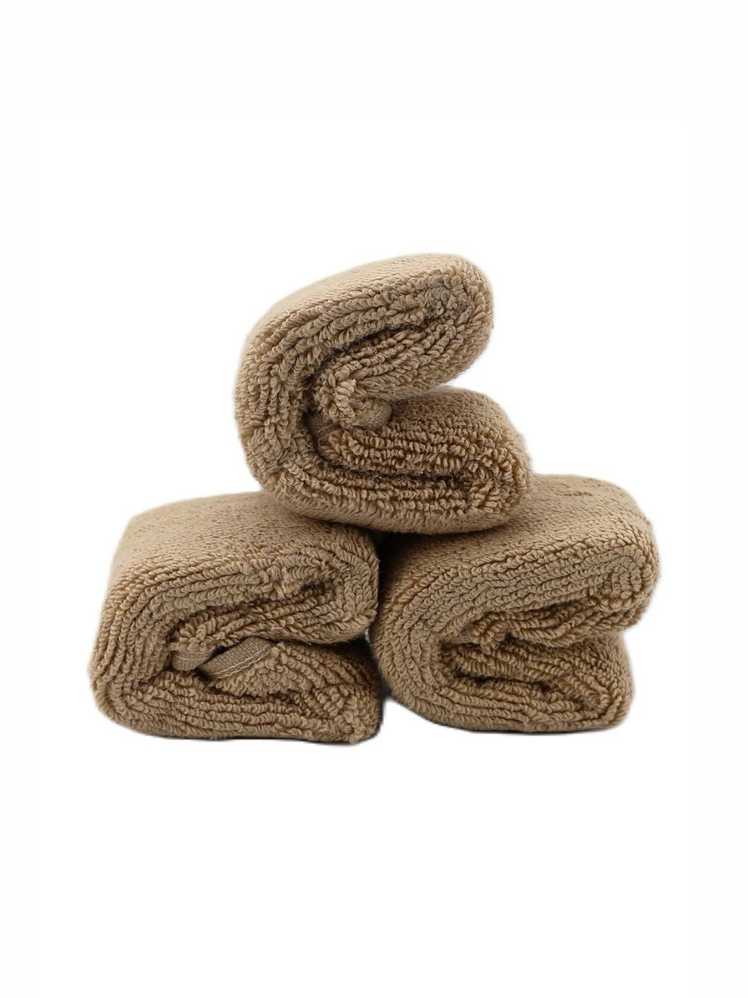 BOMBAY DYEING Coffee Brown 3 Pieces Cotton 650 GSM Face Towel