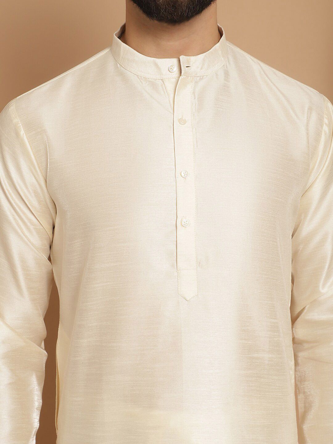 Anouk Men Regular Dupion Silk Kurta With Churidar