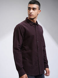 HIGHLANDER Men Comfort Slim Fit Opaque Casual Shirt