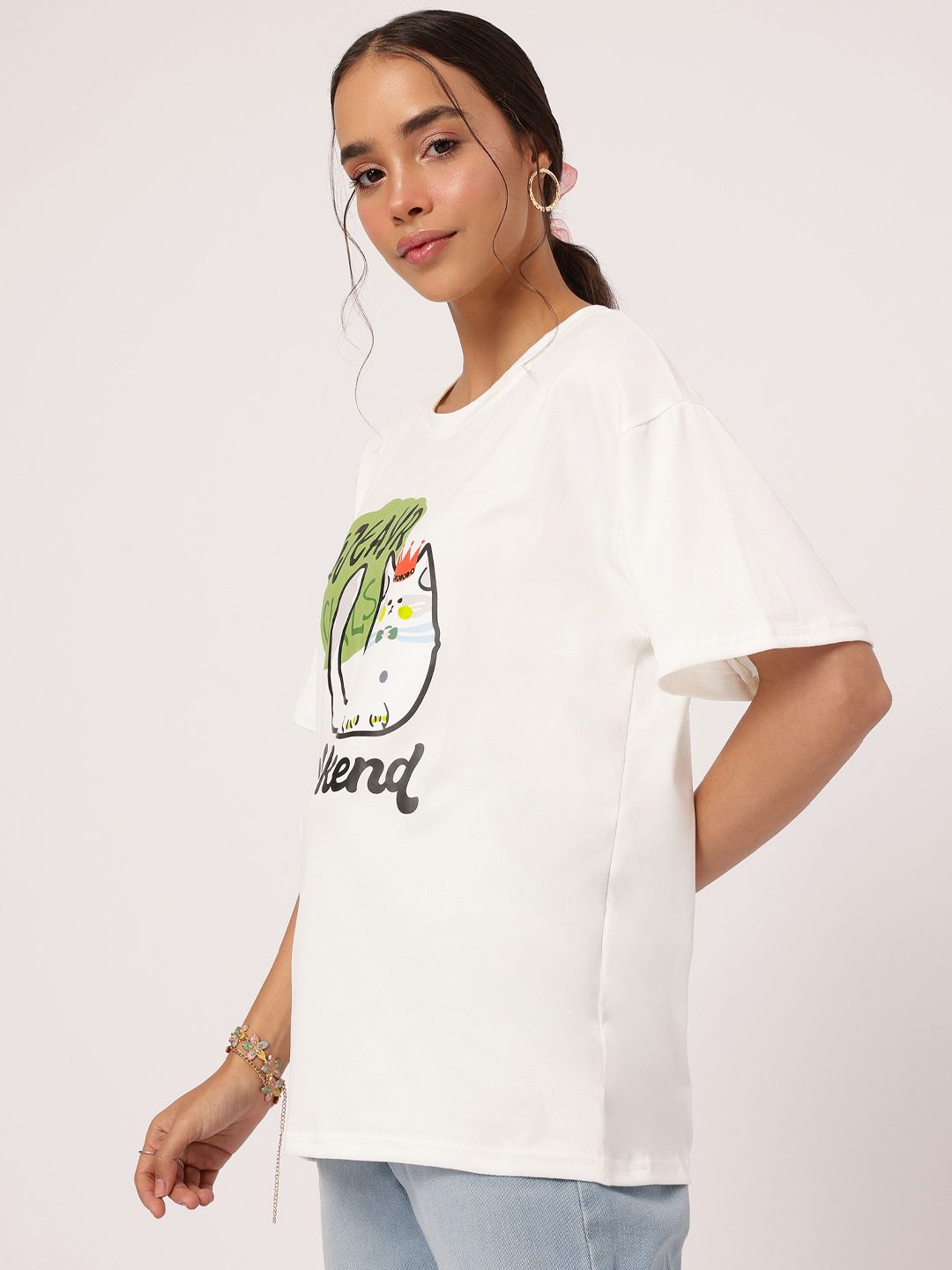 DressBerry Laid-Back CozyCore Graphic Printed Relax Tee
