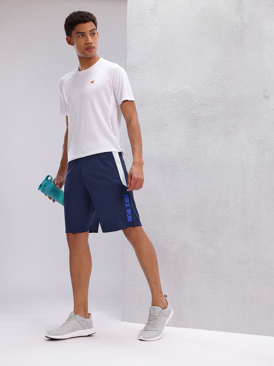 HRX by Hrithik Roshan Men Typography Colourblocked Rapid-Dry Running Shorts