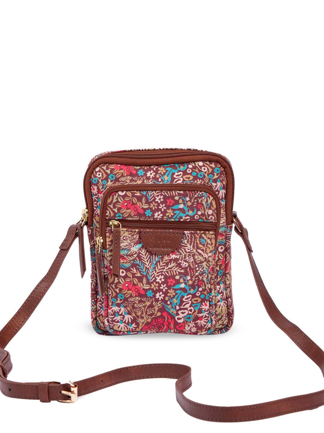 TEAL BY CHUMBAK Floral Printed Small Sling Bag