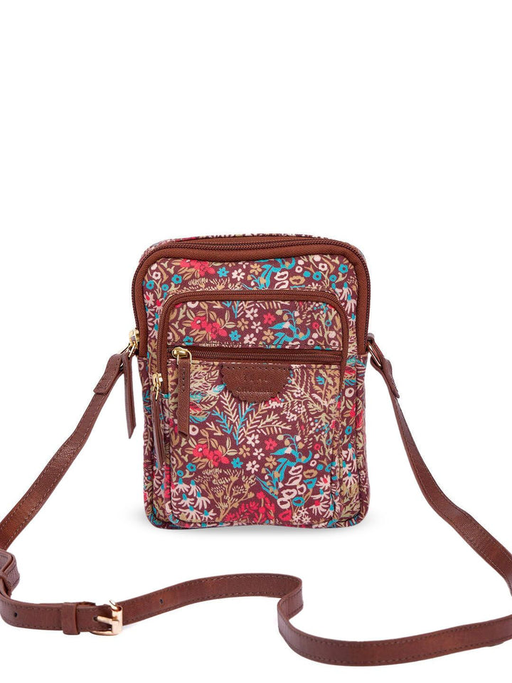 TEAL BY CHUMBAK Floral Printed Small Sling Bag