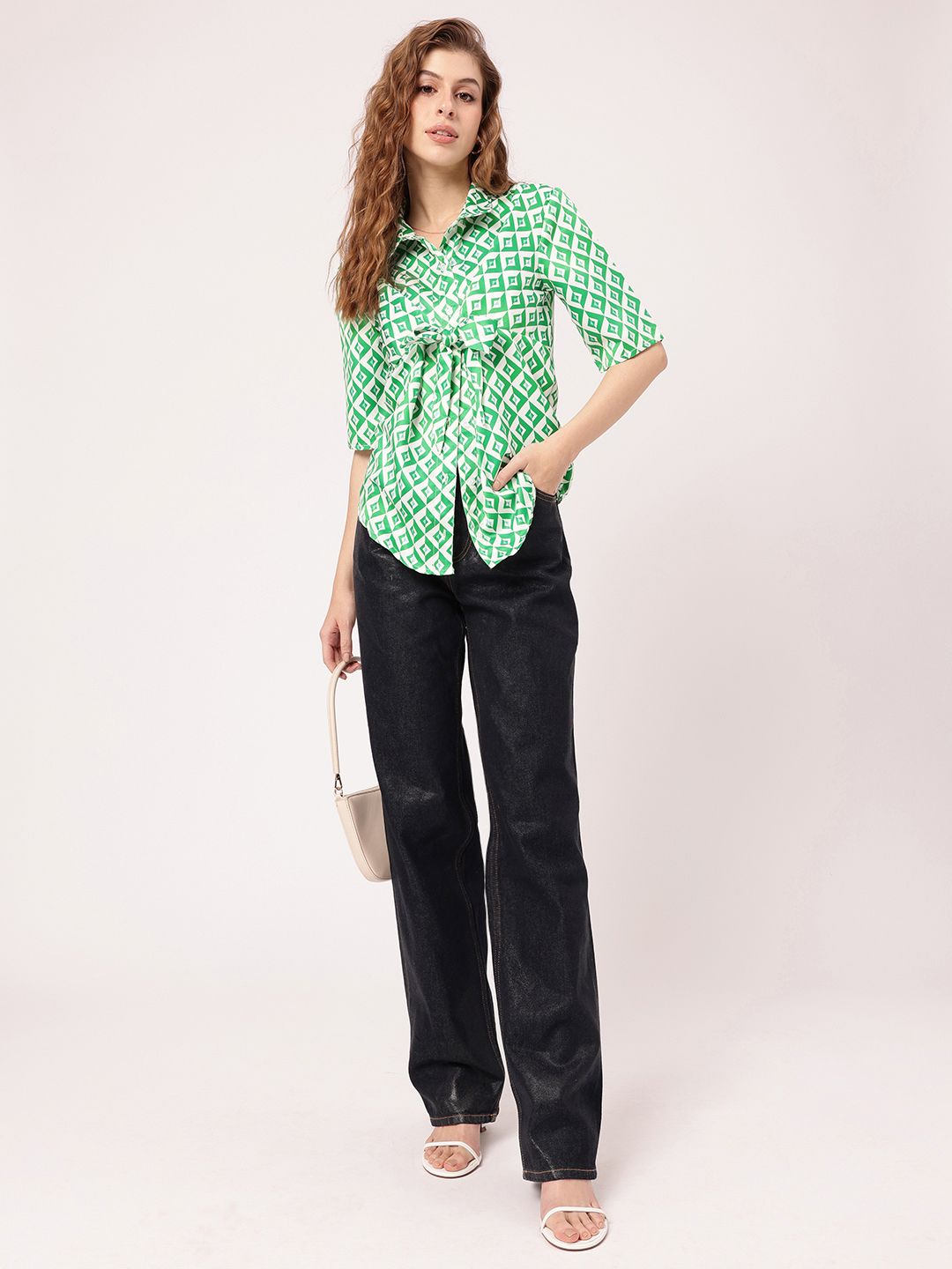 DressBerry Shape-Shifting Style Printed Shirt