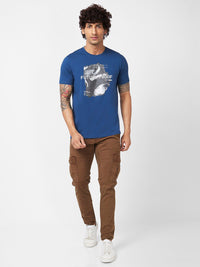 SPYKAR Graphic Printed Slim Fit Cotton Casual T-Shirt