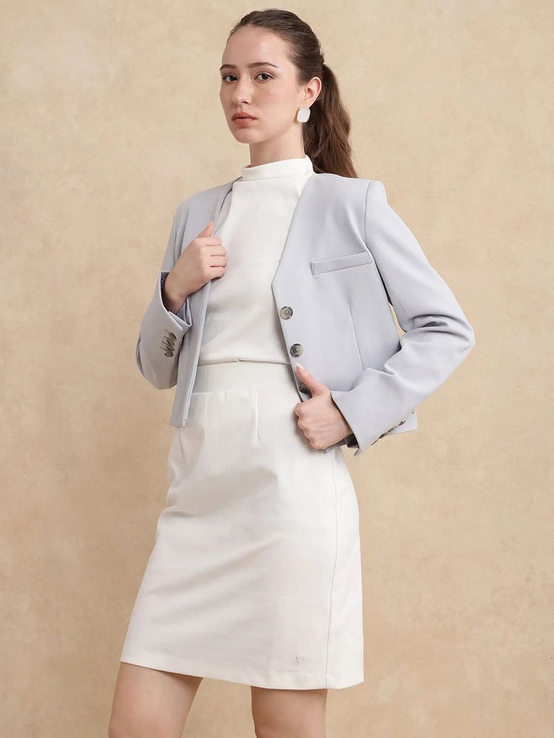 Rareism Wanita Melunia Skirt Putih Primer