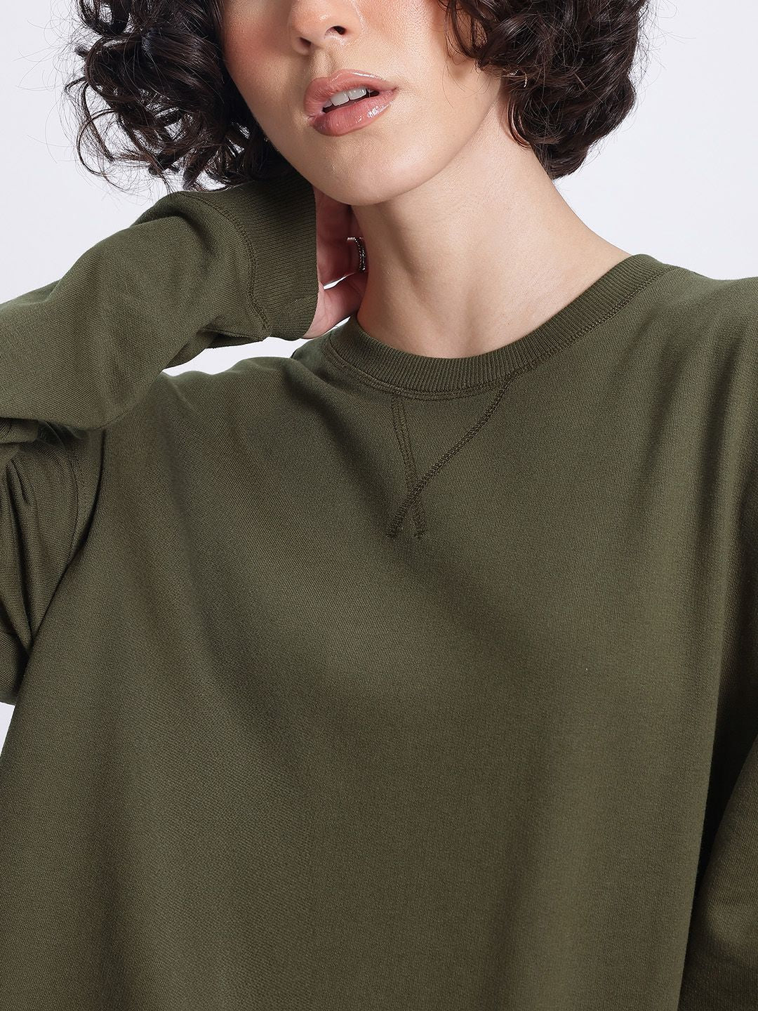 DressBerry Humour and Graphic Printed Sweatshirt