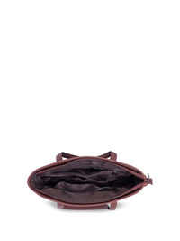 ZOUK Jodhpur Damask Printed Vegan Leather Shoulder Diaper Bag