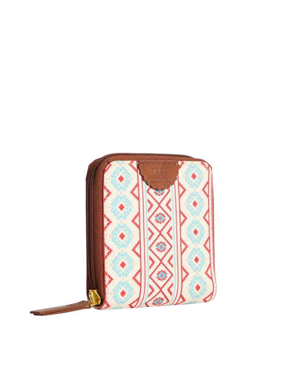 TEAL BY CHUMBAK Women Printed Zip Around Wallet