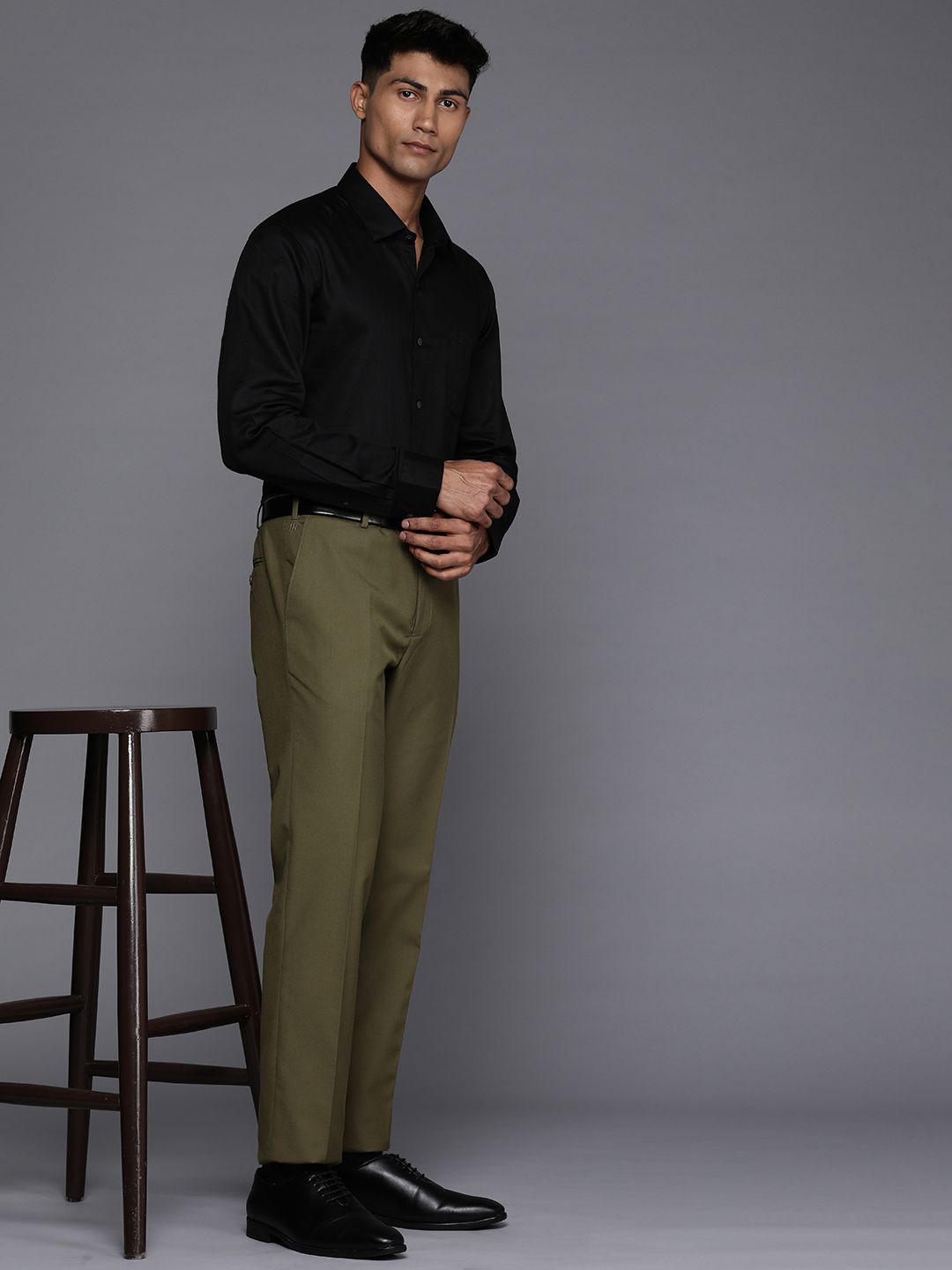 Raymond Men Slim Fit Formal Trousers