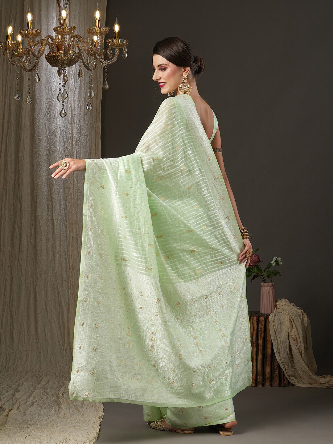 Saree mall Woven Design Zari Silk Cotton Saree