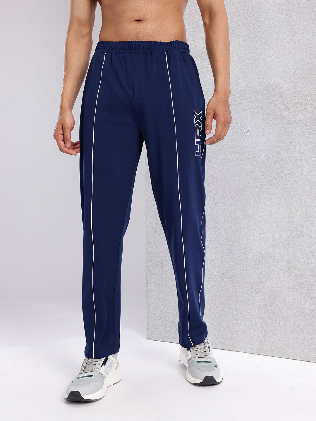 HRX by Hrithik Roshan Men Contrast Piping Training Track Pants