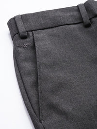 Park Avenue Men Checked Smart Fit Formal Trousers