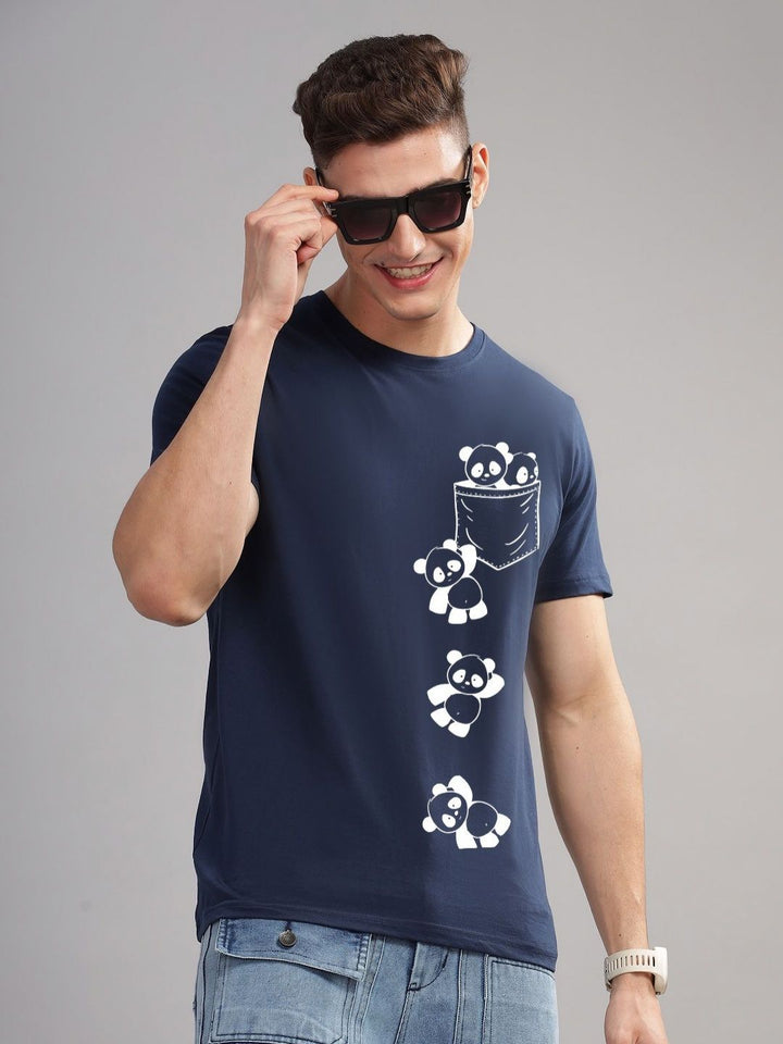 ADRO Men Printed Pockets T-shirt