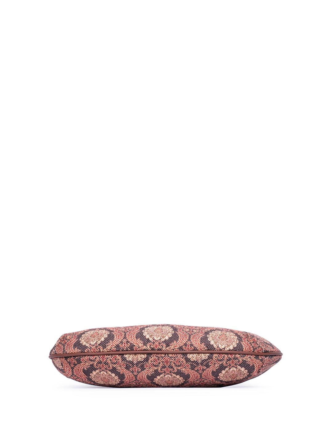 ZOUK Floral Printed Structured Jute Sling Bag