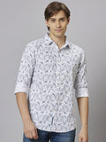 Being Human Abstract Printed Shirt Collar Slim Fit Pure Cotton Casual Shirt