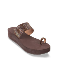 Mochi Embellished One Toe Flatform Heels