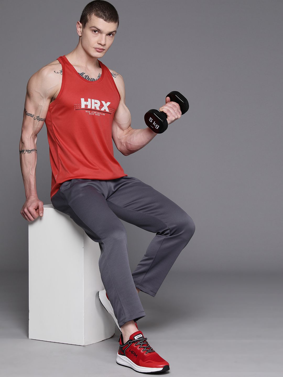 HRX by Hrithik Roshan Printed Rapid-Dry Training T-shirt