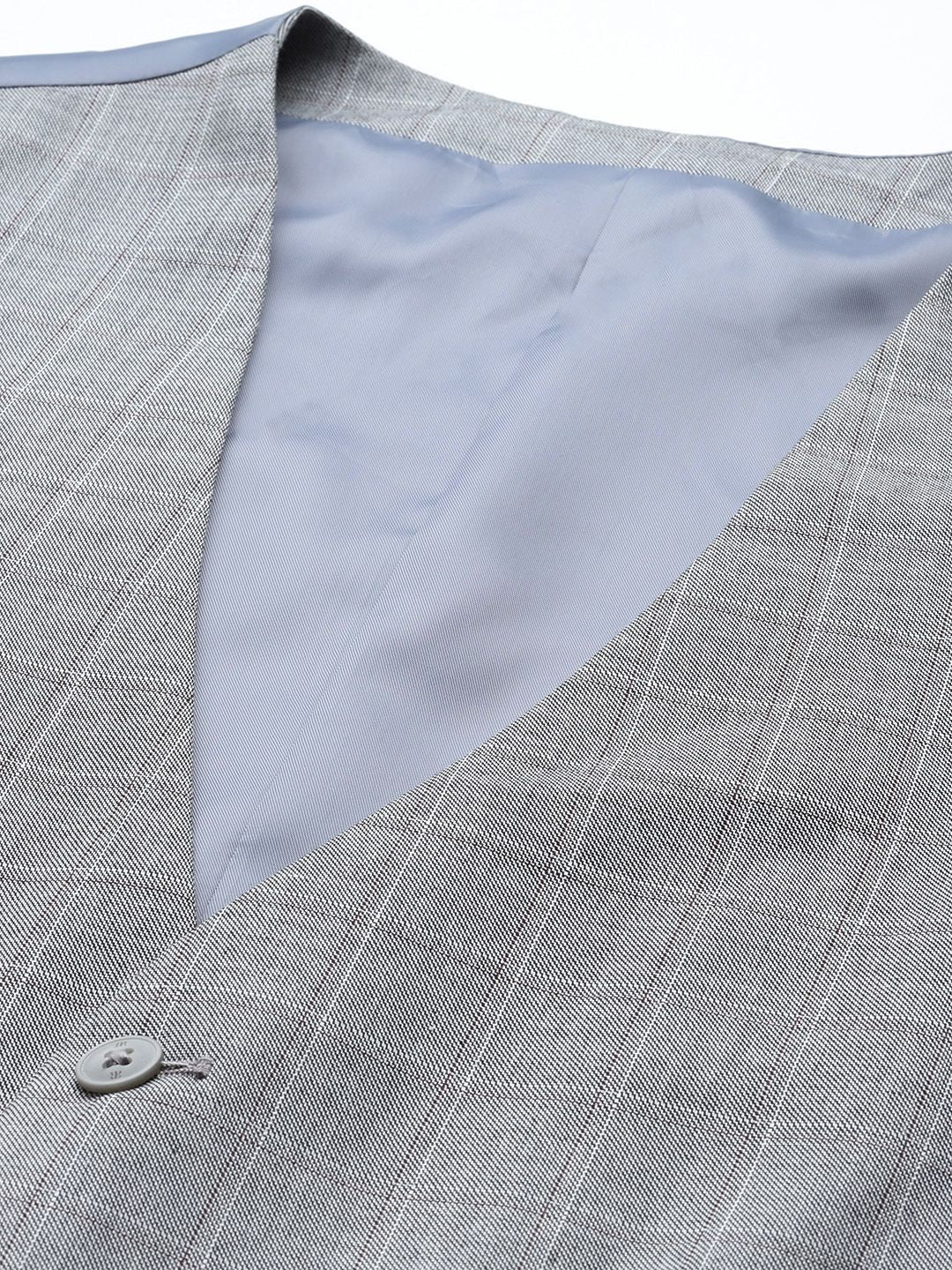 Raymond Checked Contemporary Fit Notched Lapel 3-Piece Suit
