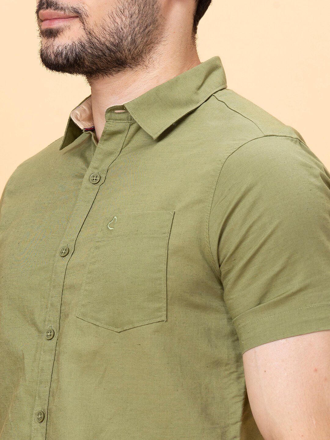 Being Human Slim Fit Spread Collar Short Sleeves Casual Shirt
