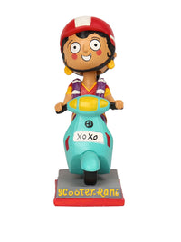 Chumbak Blue &amp; Multicolored Scooty Pai Bobble Head Showpiece