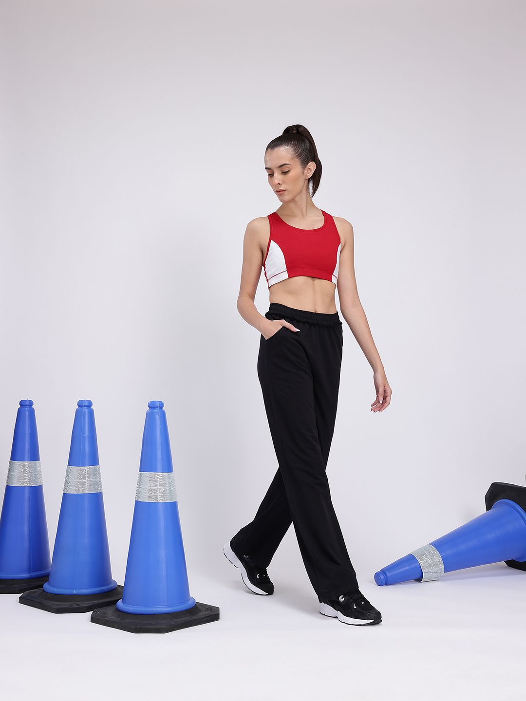 HRX by Hrithik Roshan Colourblocked Removable Padding Full Coverage T-shirt Bra KL109_04_B