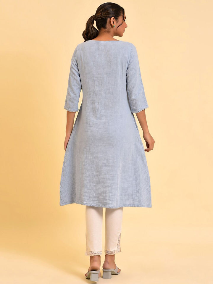 W Women A-Line Cotton Kurta