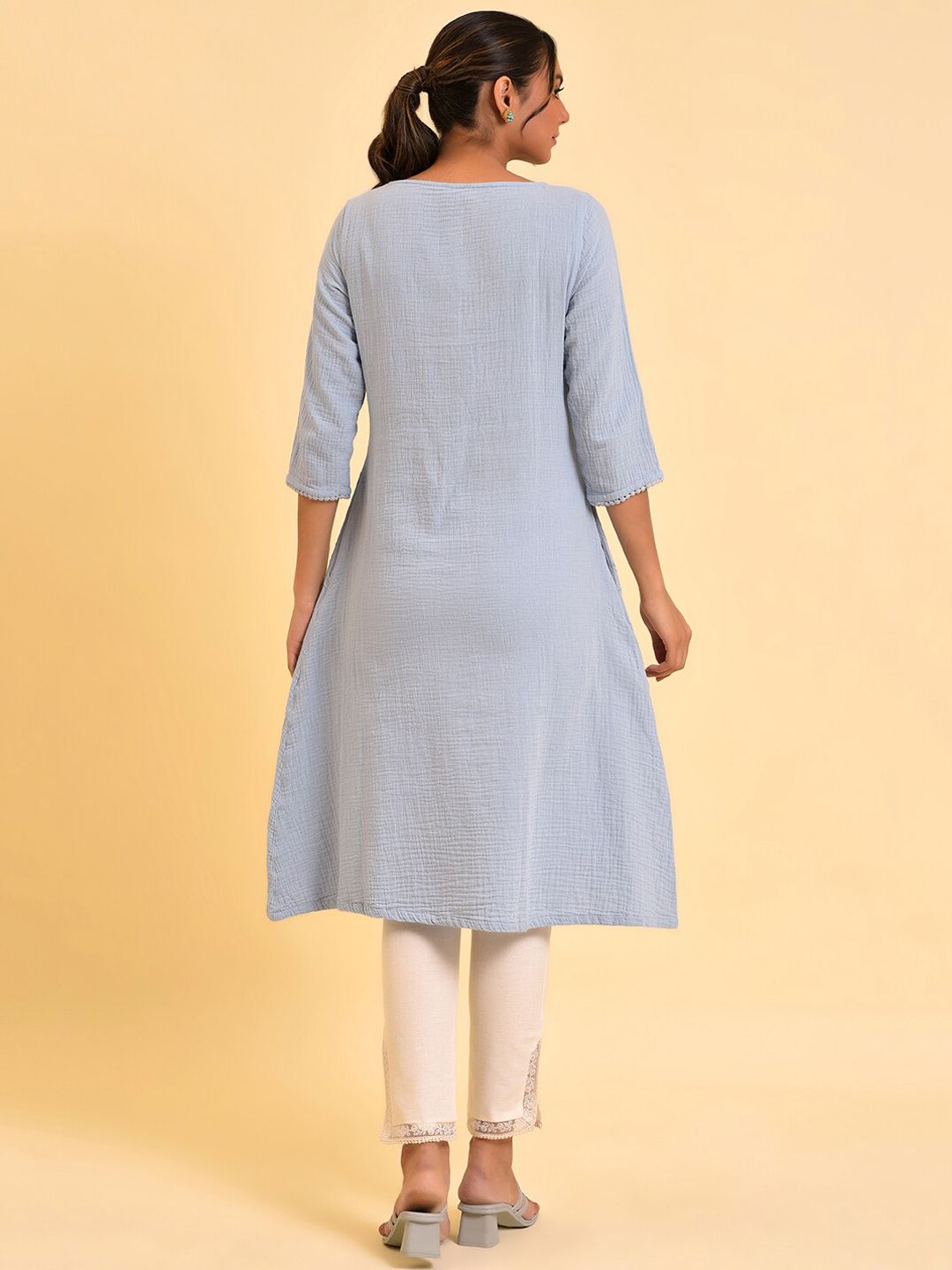 W Women A-Line Cotton Kurta
