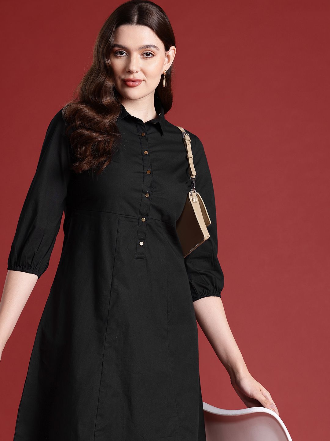 all about you Pure Cotton A-Line Dress