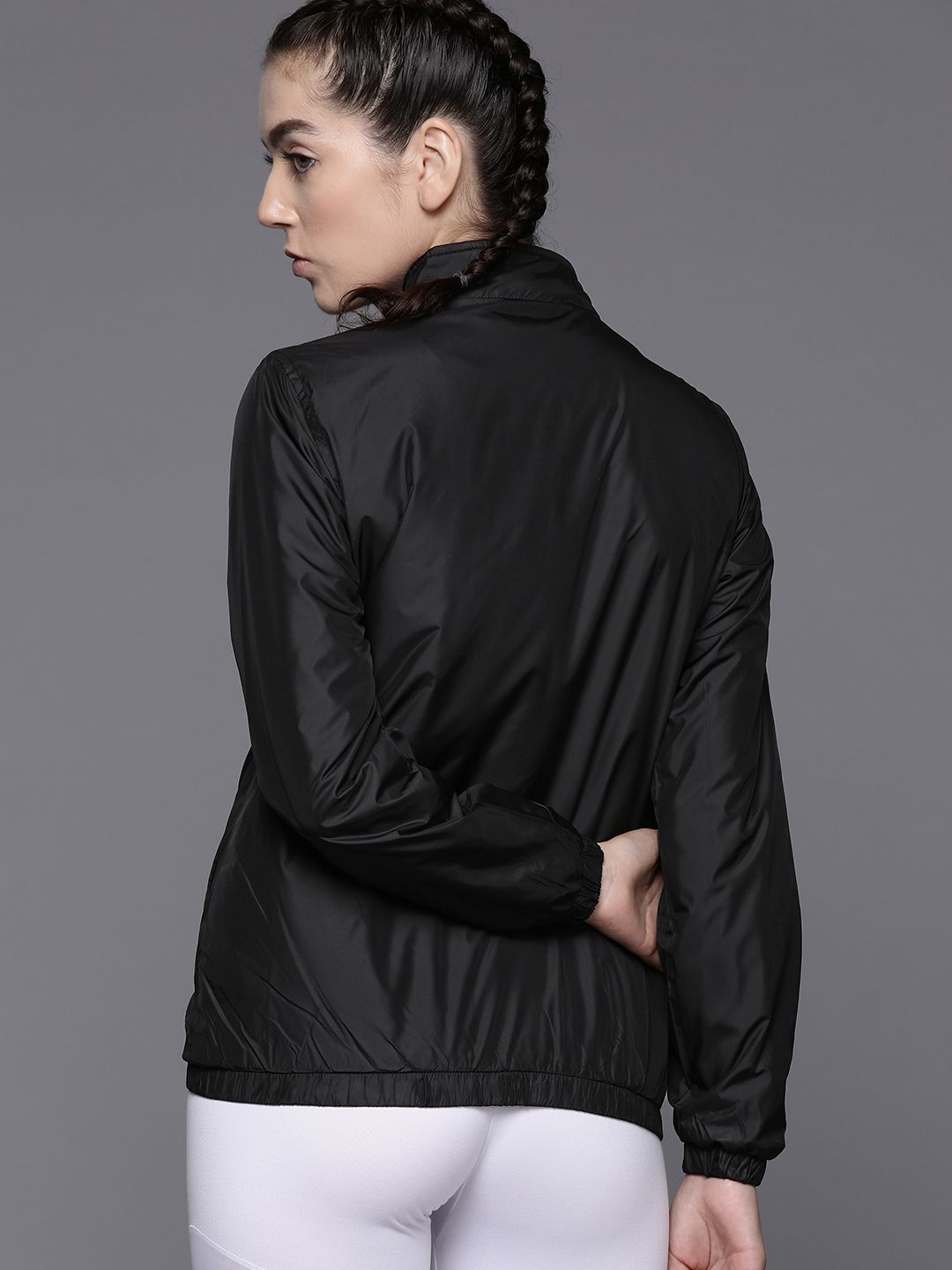 HRX by Hrithik Roshan Rapid-Dry Typography Printed Training or Gym Sporty Jacket
