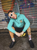 The Indian Garage Co Men Green Printed Hooded Sweatshirt