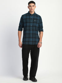 THE BEAR HOUSE Men Slim Fit Tartan Checks Opaque Checked Casual Shirt