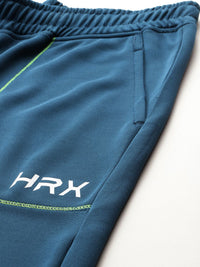HRX by Hrithik Roshan Men Brand Logo Printed Detail Mid-Rise Rapid-Dry Training Joggers