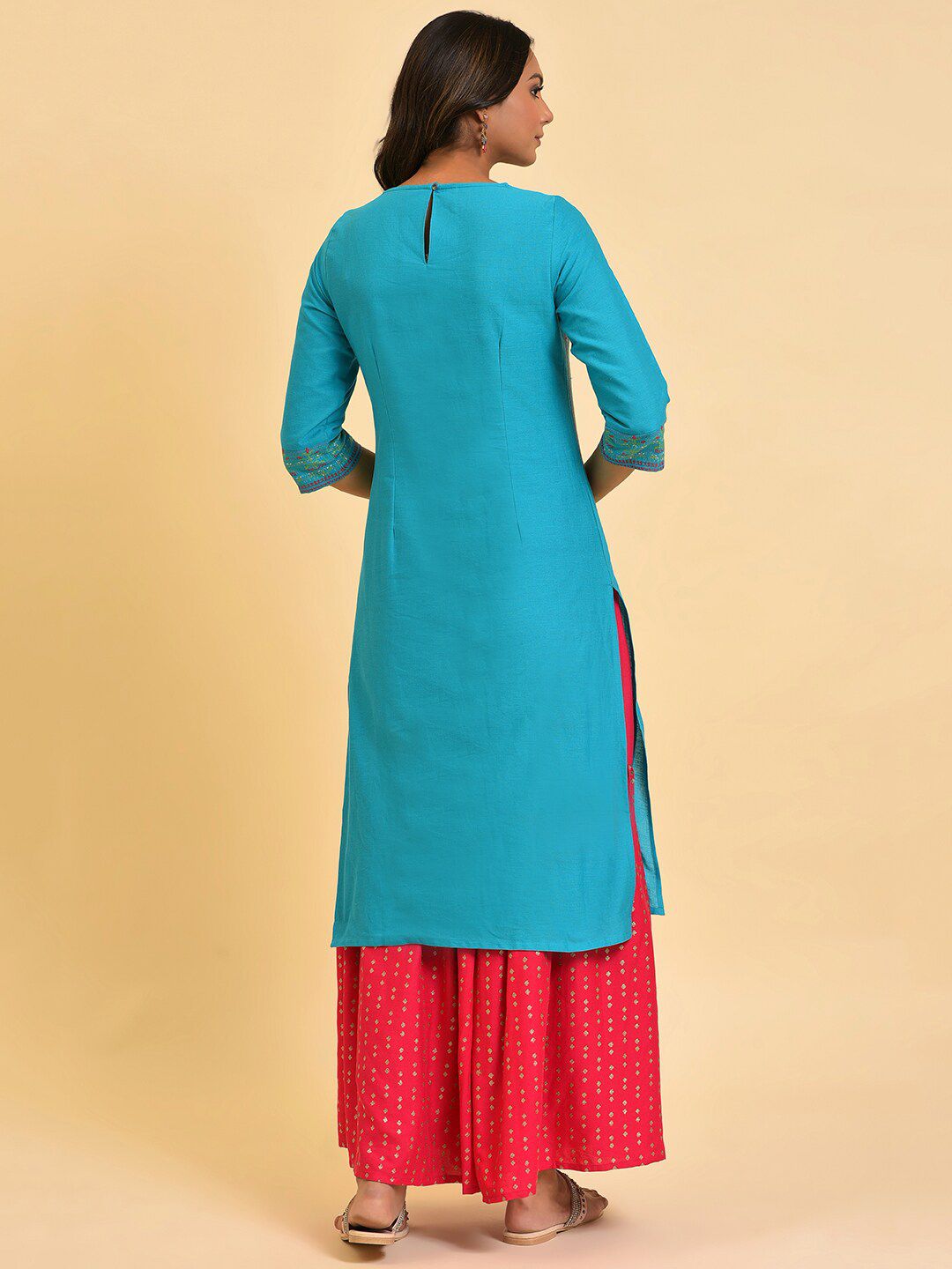 W Straight Cotton Kurta