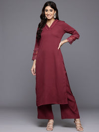 Varanga Laced Crepe Kurta With Palazzos