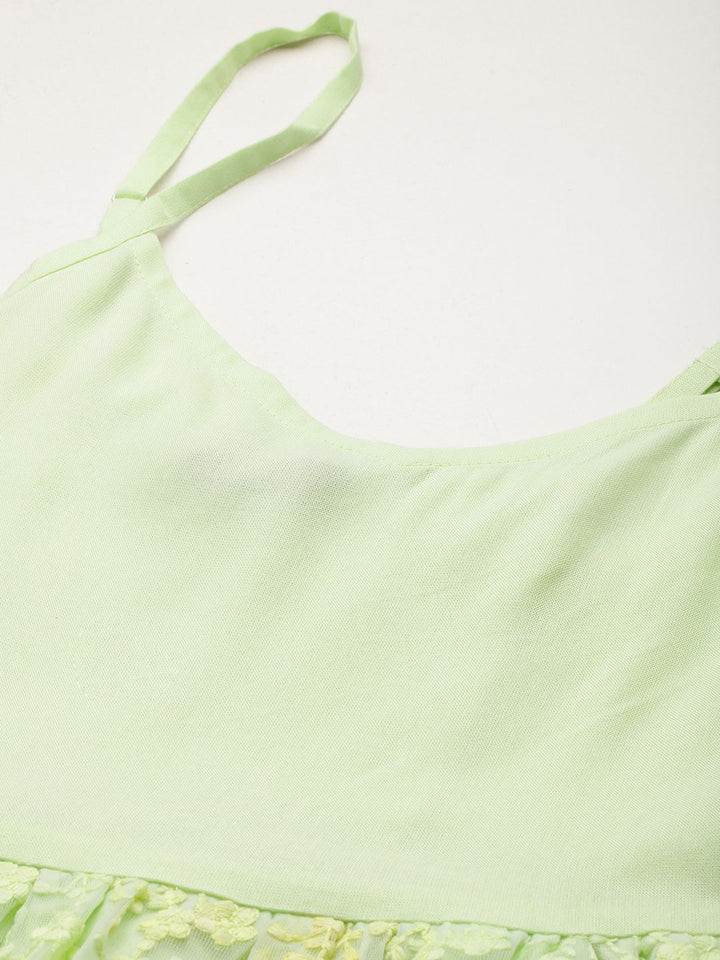 DressBerry Embroidered Lace Empire Top