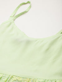 DressBerry Embroidered Lace Empire Top