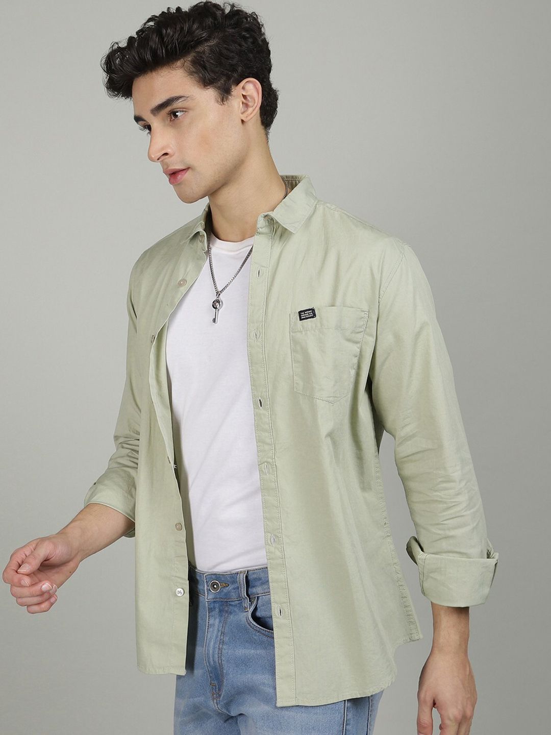 The Indian Garage Co Men Comfort Cotton Casual Shirt